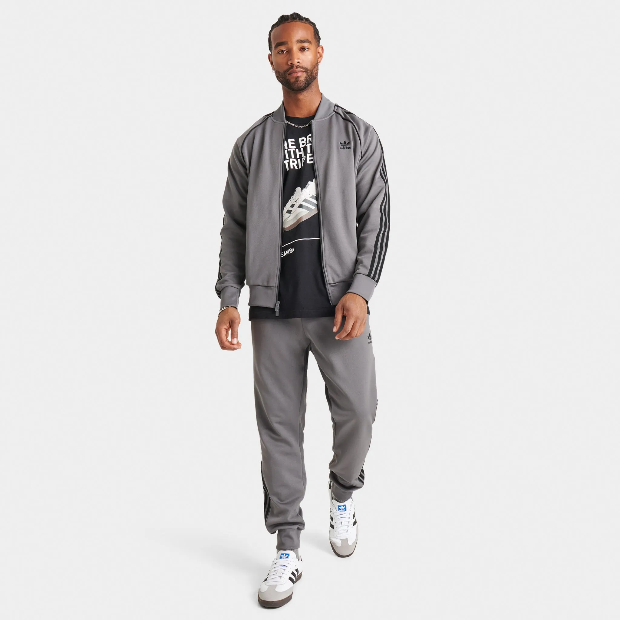 adidas Originals SST Track Jacket Grey Four / Black sold by JD Sports product image thumbnail 5