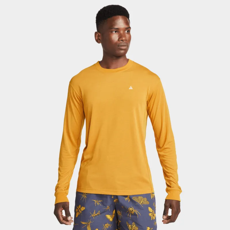 Nike ACG Dri-FIT 'Goat Rocks' Long Sleeve T-shirt Gold Suede / Sanddrift made by Nike