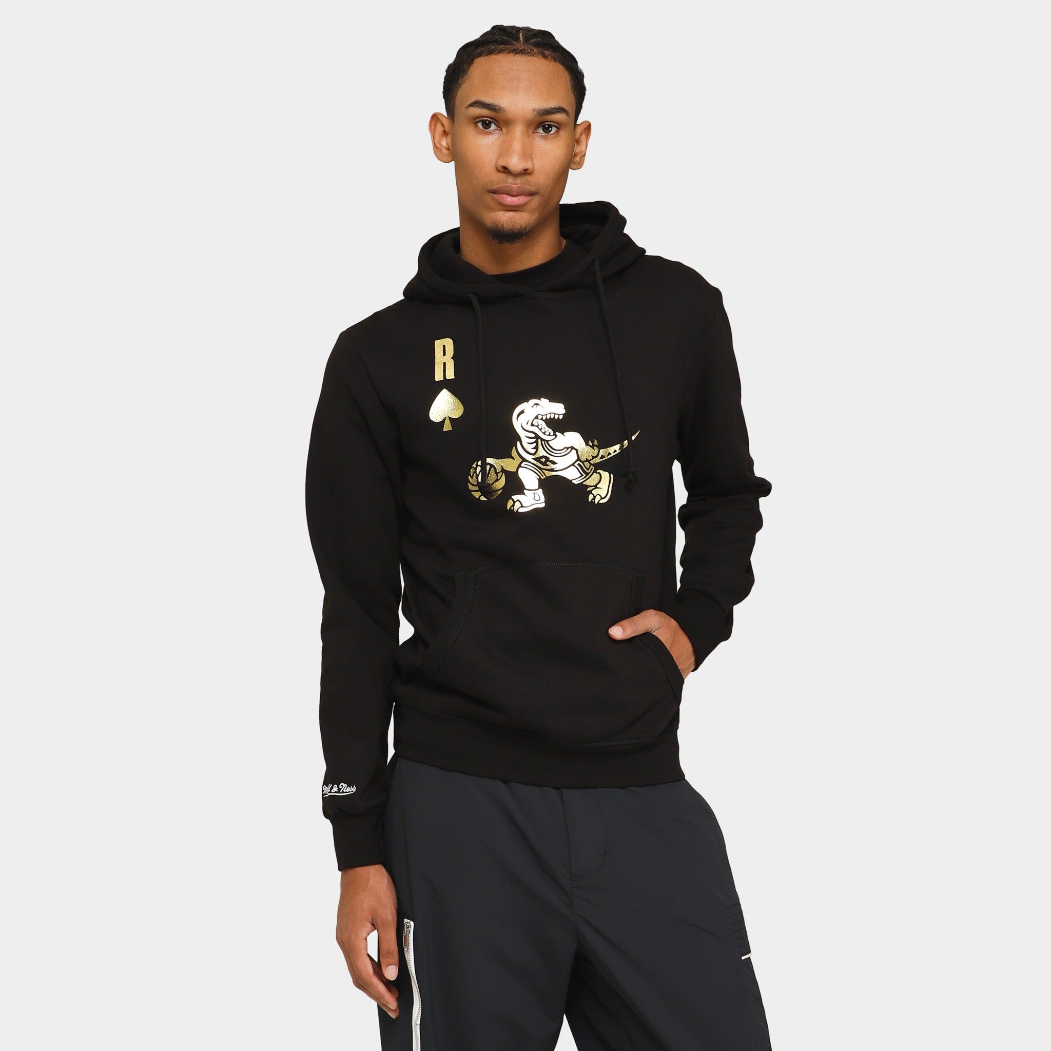 Toronto Raptors Full Deck Pullover Hoodie Black / Gold sold by JD Sports