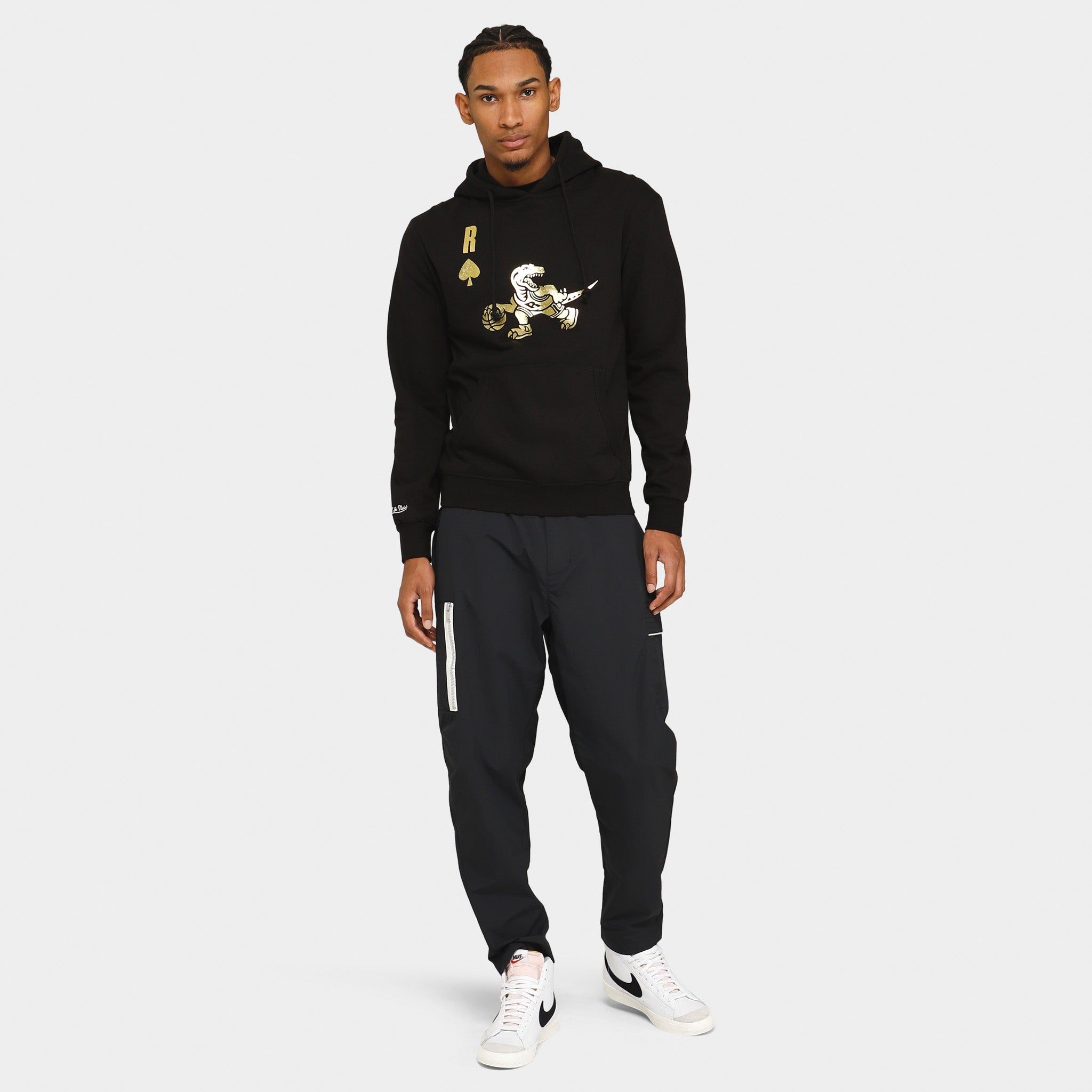 Toronto Raptors Full Deck Pullover Hoodie Black / Gold sold by JD Sports product image thumbnail 5