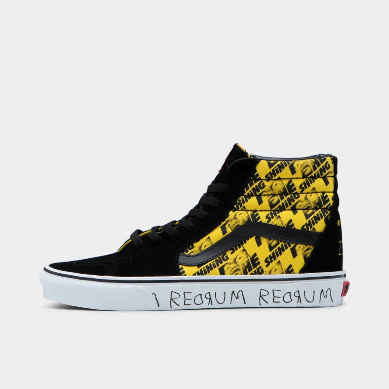 Vans x The Shining Sk8-Hi Black / Yellow sold by JD Sports