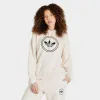 adidas Women's Boyfriend OH Pullover Hoodie / Wonder White sold by JD Sports
