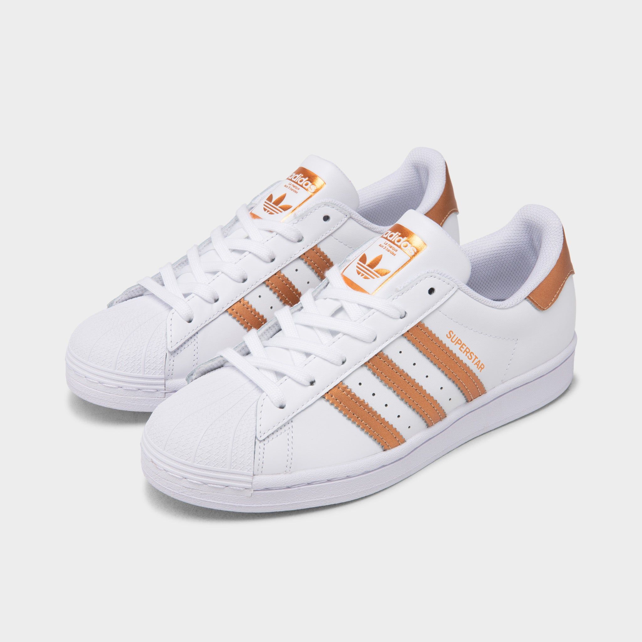 adidas Originals Women's Superstar Cloud White / Copper Metallic - Core Black sold by JD Sports product image thumbnail 2