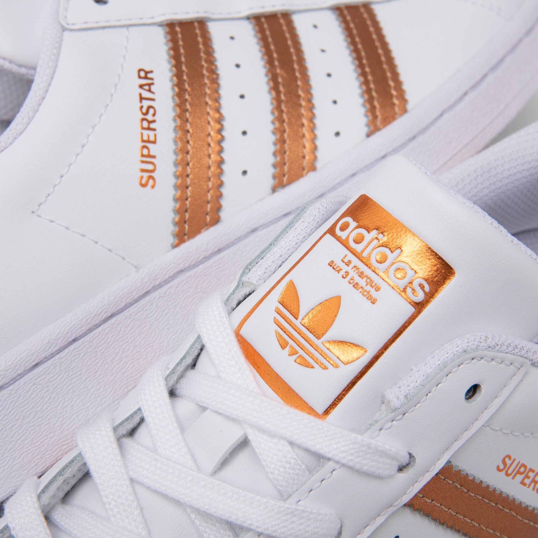 adidas Originals Women's Superstar Cloud White / Copper Metallic - Core Black sold by JD Sports product image thumbnail 3