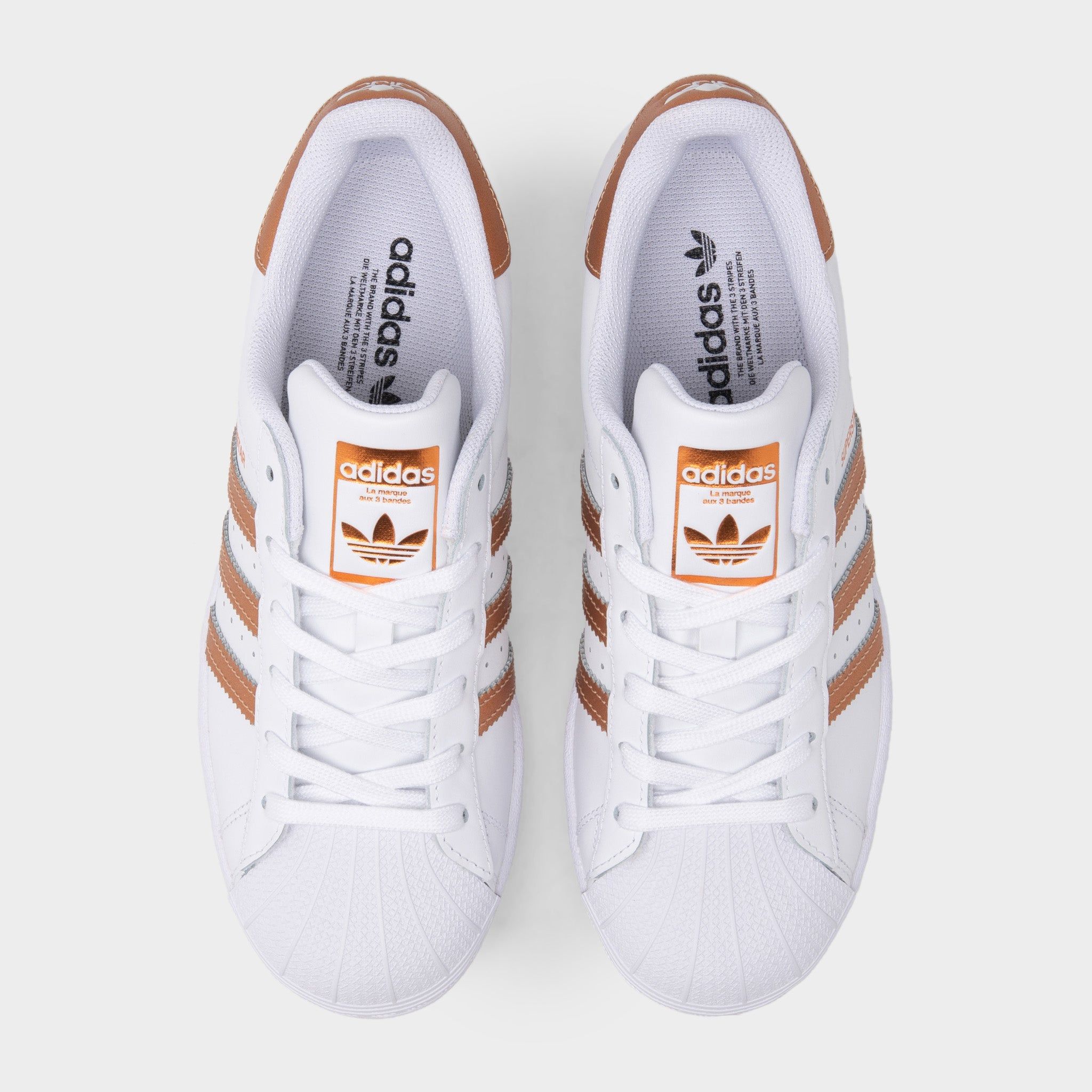 adidas Originals Women's Superstar Cloud White / Copper Metallic - Core Black sold by JD Sports product image thumbnail 5