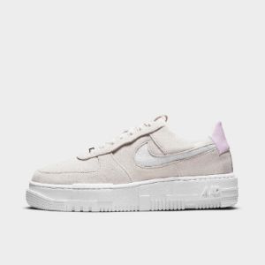 Nike Women’s Air Force 1 Pixel Summit White / Light Bone - Regal Pink sold by JD Sports