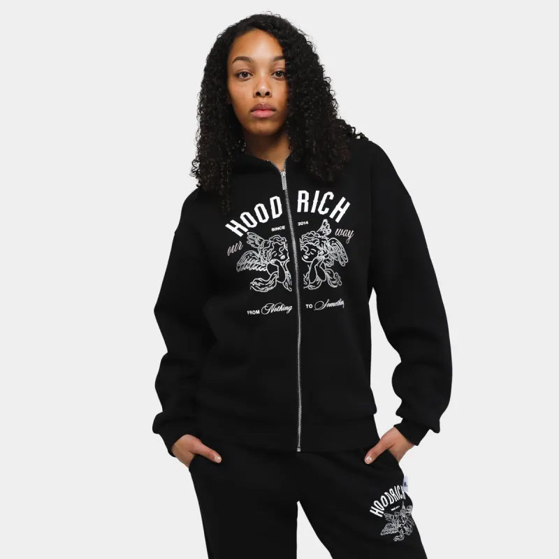Hoodrich Women's OG Aura Full Zip Hoodie Sky Captain / White - Silver sold by JD Sports