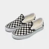 Vans Classic Slip-On Checkerboard Black / White sold by JD Sports