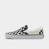 Vans Classic Slip-On Checkerboard Black / White sold by JD Sports