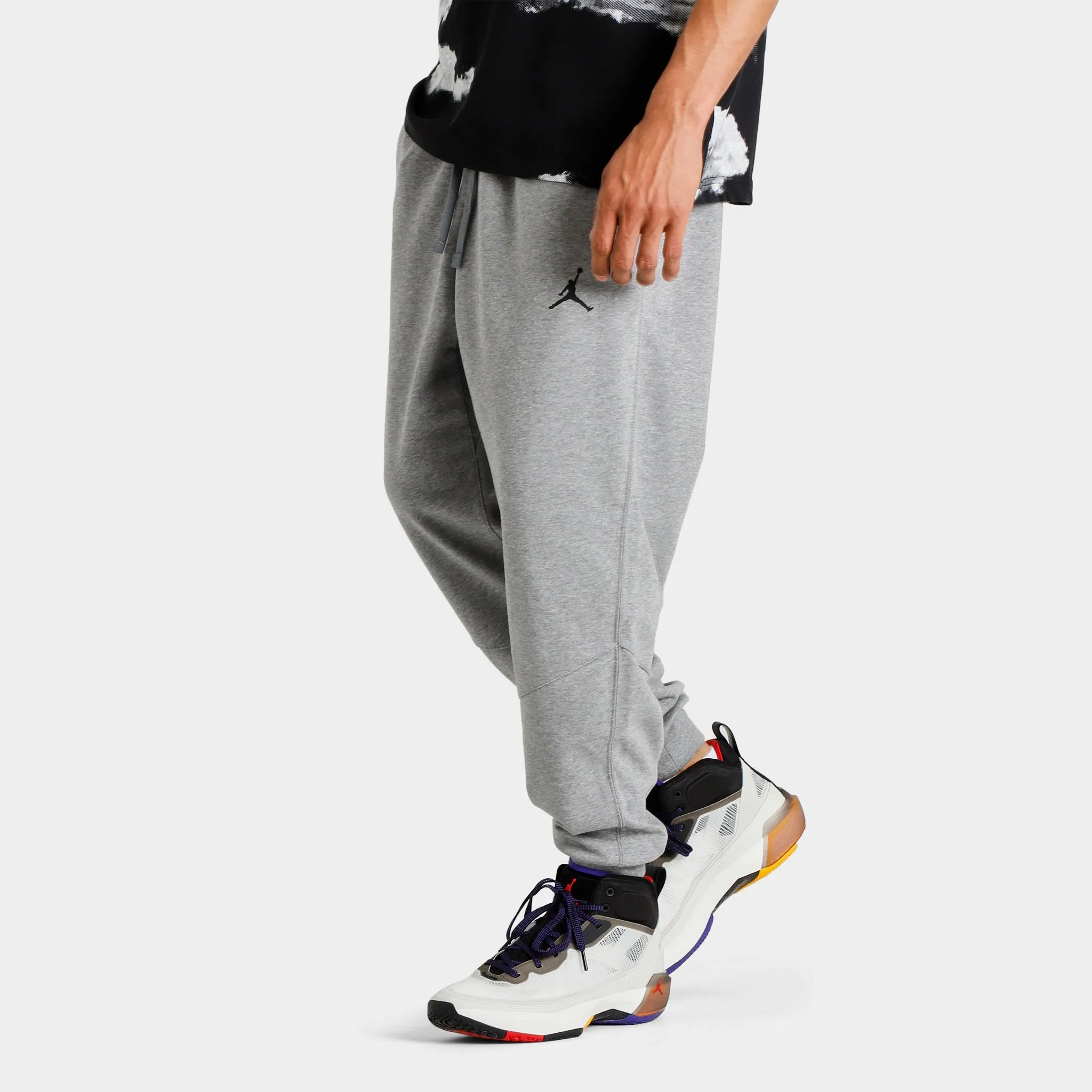 Jordan Dri-FIT Sport Crossover Fleece Pants Carbon Heather / Black sold by JD Sports product image thumbnail 3