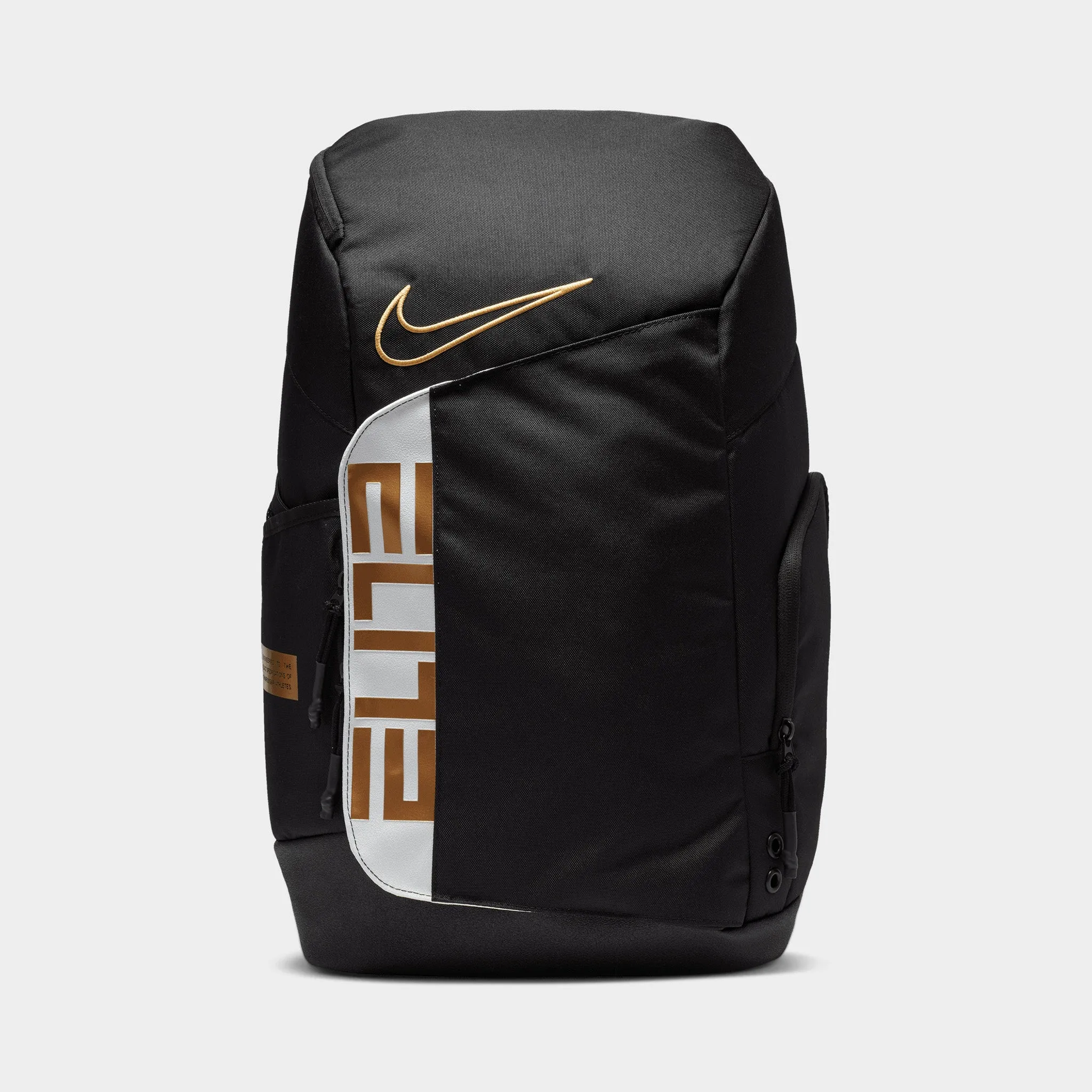 Nike Elite Pro Basketball Backpack Black / White - Metallic Gold sold by JD Sports product image thumbnail 2
