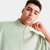adidas Basketball Velour Half Zip Sweatshirt / Halo Green sold by JD Sports