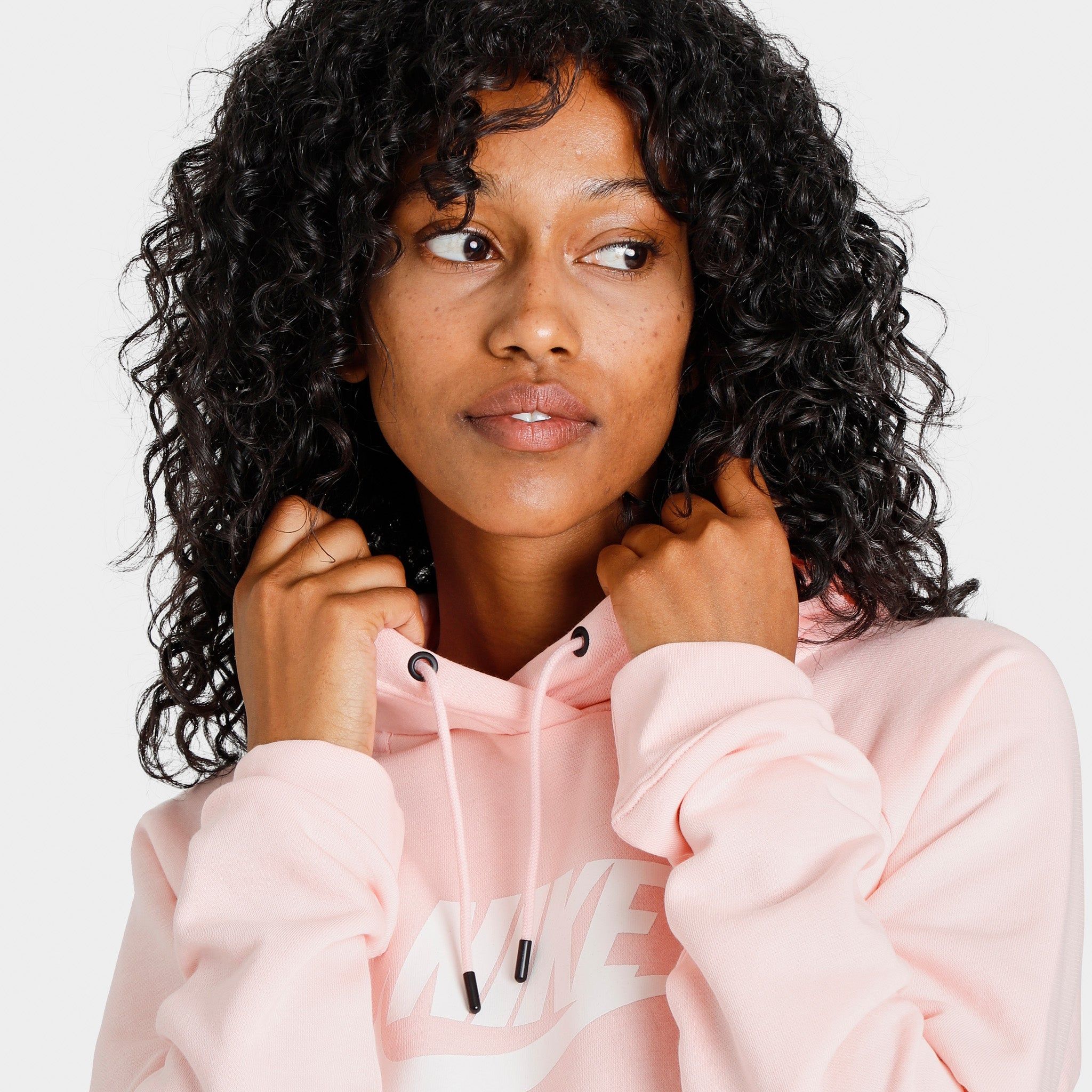 Nike Sportswear Women’s Essential Fleece Pullover Hoodie Atmosphere / White sold by JD Sports product image thumbnail 2