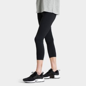 Nike Women's One Luxe Mid-Rise Crop Leggings Black / Clear sold by JD Sports