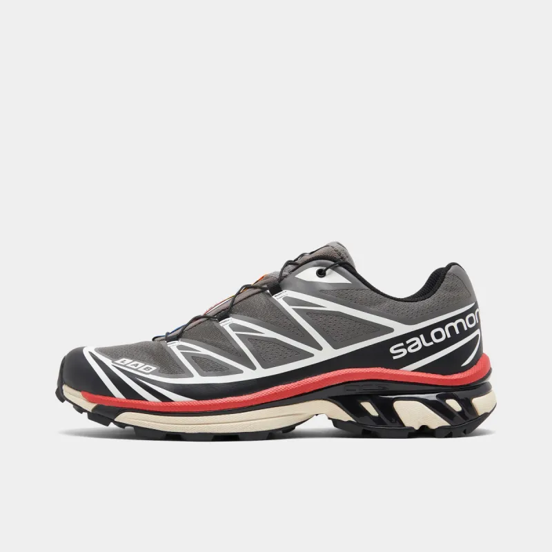 Salomon XT-6 Pewter / Black - Aurora Red sold by JD Sports