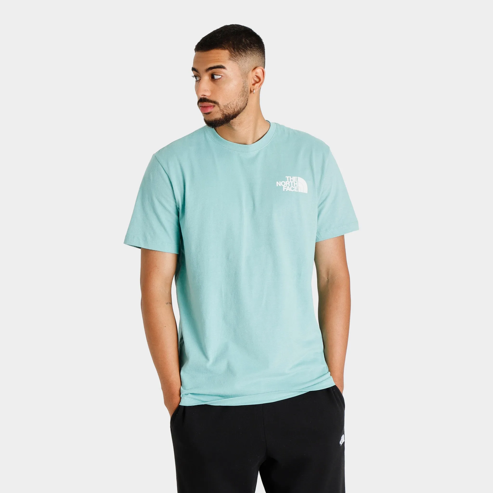 The North Face Printed Box NSE T-shirt Wasabi / Wasabi Ice Dye Print sold by JD Sports