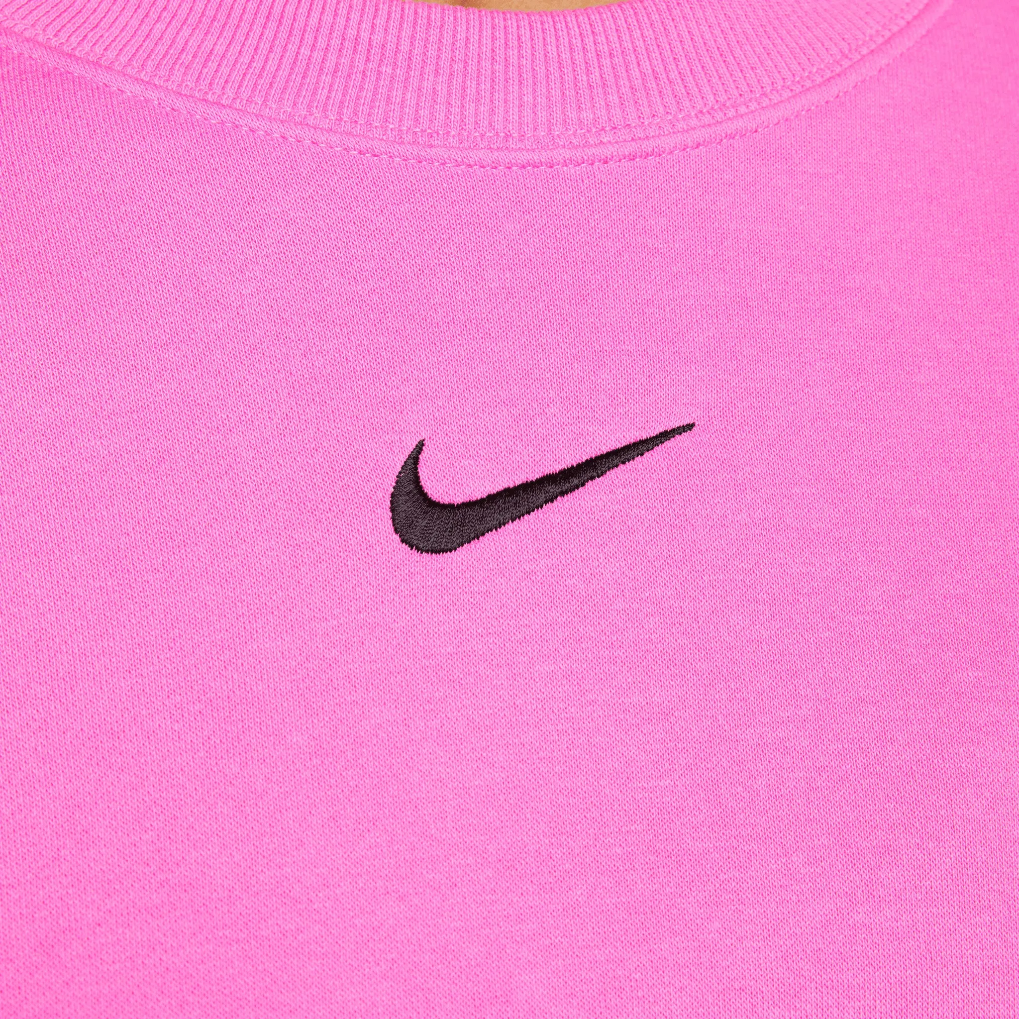 Nike Sportswear Women's Phoenix Fleece Over-Oversized Crewneck Playful Pink / Black sold by JD Sports product image thumbnail 4