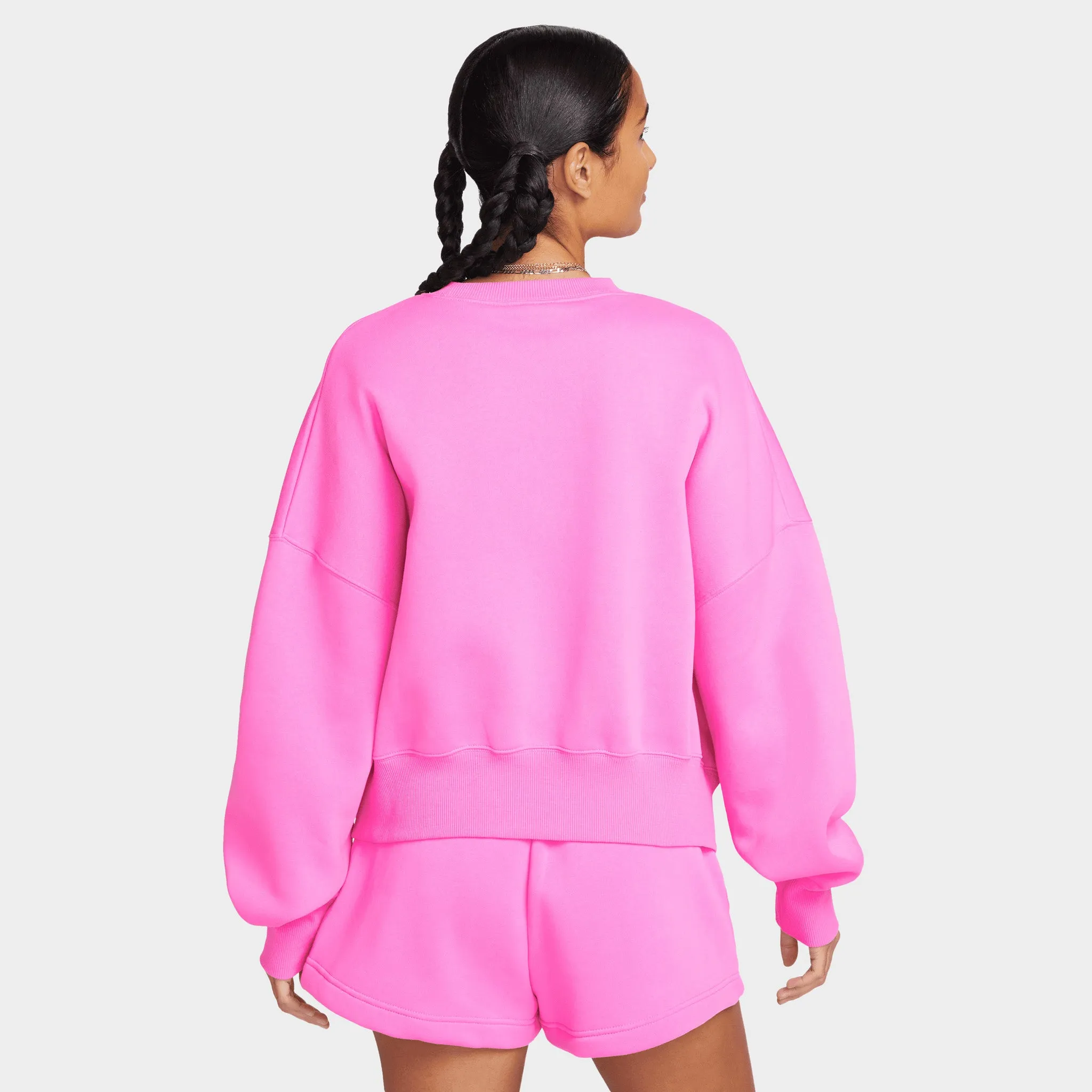 Nike Sportswear Women's Phoenix Fleece Over-Oversized Crewneck Playful Pink / Black sold by JD Sports product image thumbnail 2