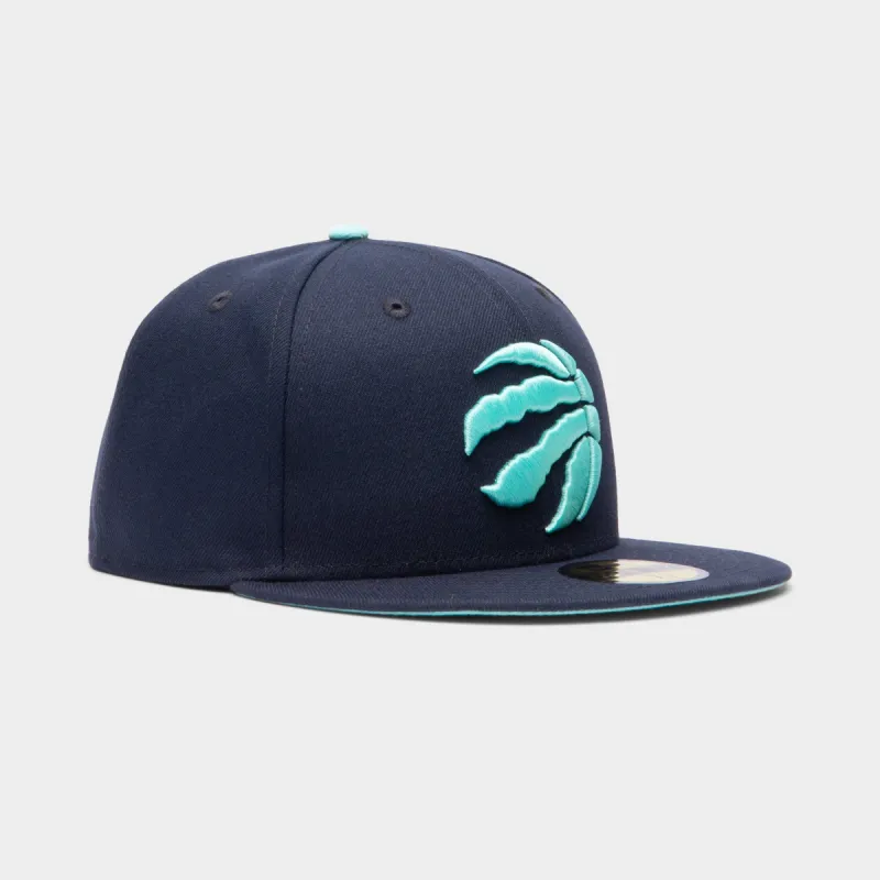 New Era 59Fifty Toronto Raptors Fitted Cap Night Shift Navy / Sea Glass sold by JD Sports