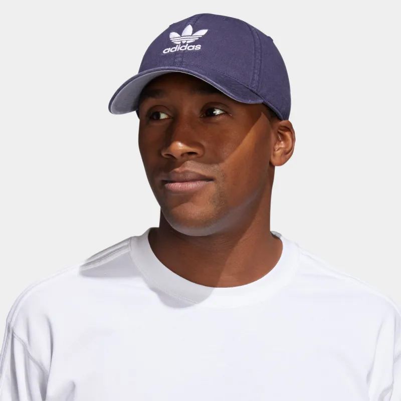 adidas Originals Relaxed Strapback / Shadow Navy / White sold by JD Sports