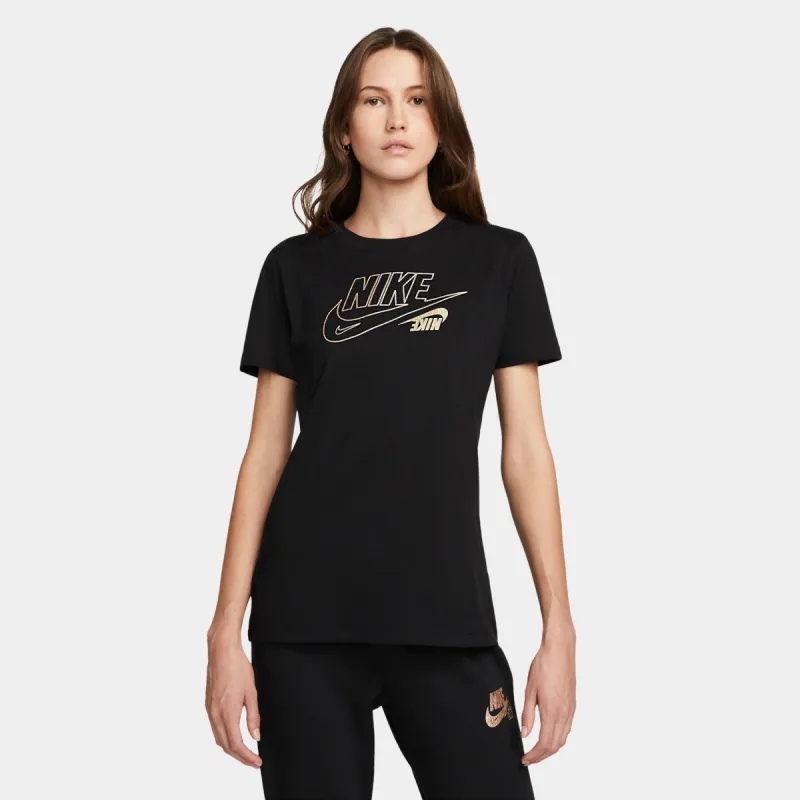 Nike Women's Sportswear Glitter T-shirt / Black made by Nike