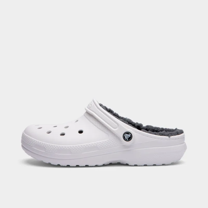 Crocs Classic Lined Clog White / Grey sold by JD Sports