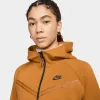 Nike Sportswear Women's Tech Fleece Windrunner Full Zip Hoodie Desert Ochre / Black sold by JD Sports