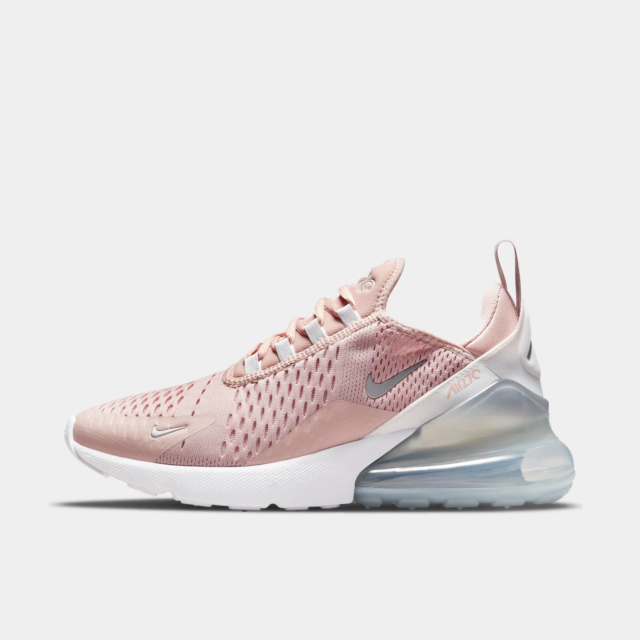 Nike Women's Air Max 270 Pink Oxford / Metallic Silver - White sold by JD Sports