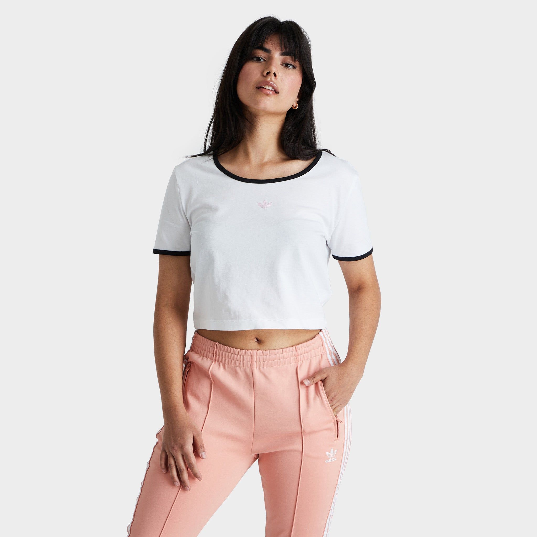 adidas Originals Women's Slim Cropped T-shirt / White sold by JD Sports product image thumbnail 3