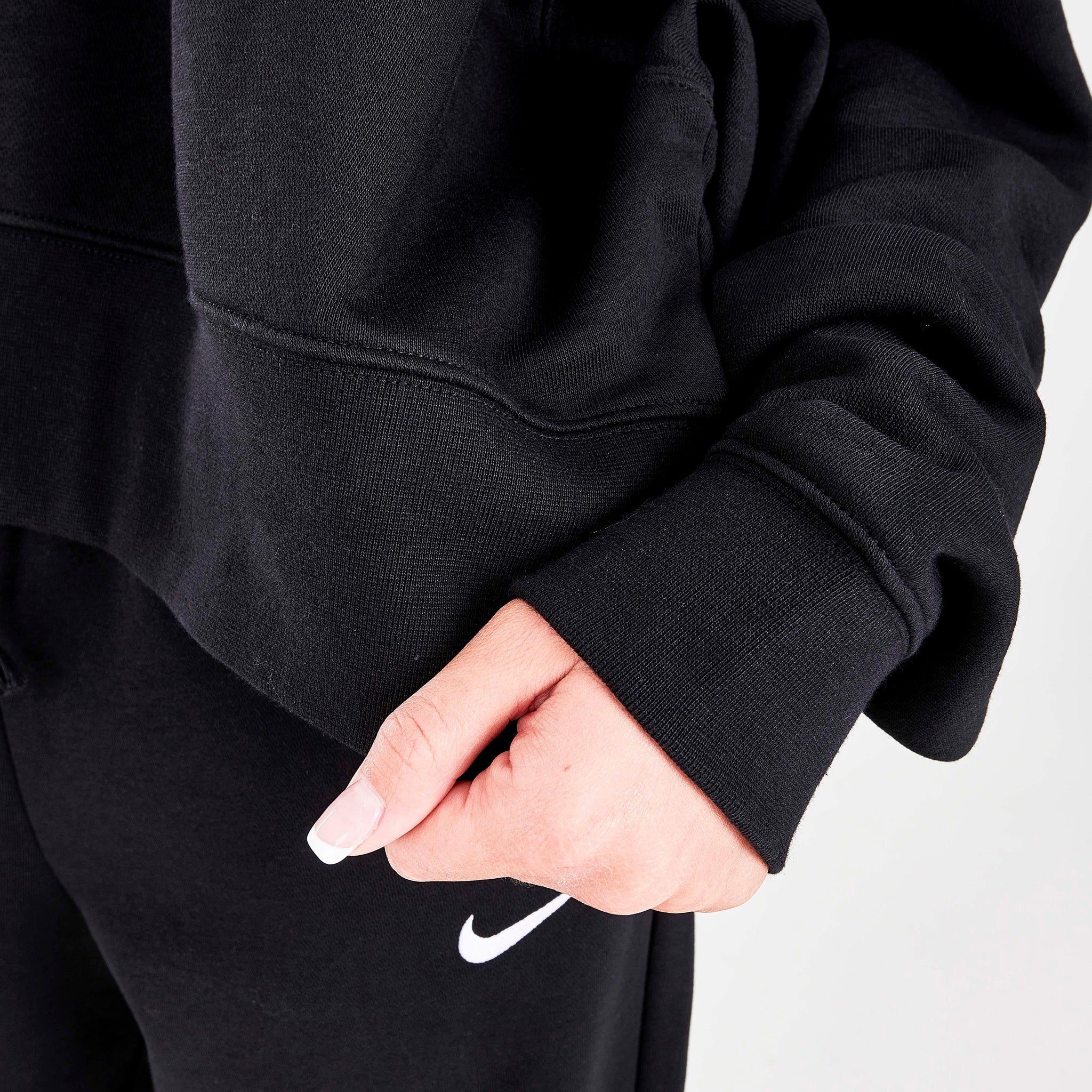 Nike Women’s Sportswear Essentials Oversized Fleece Crew Black / White sold by JD Sports product image thumbnail 6