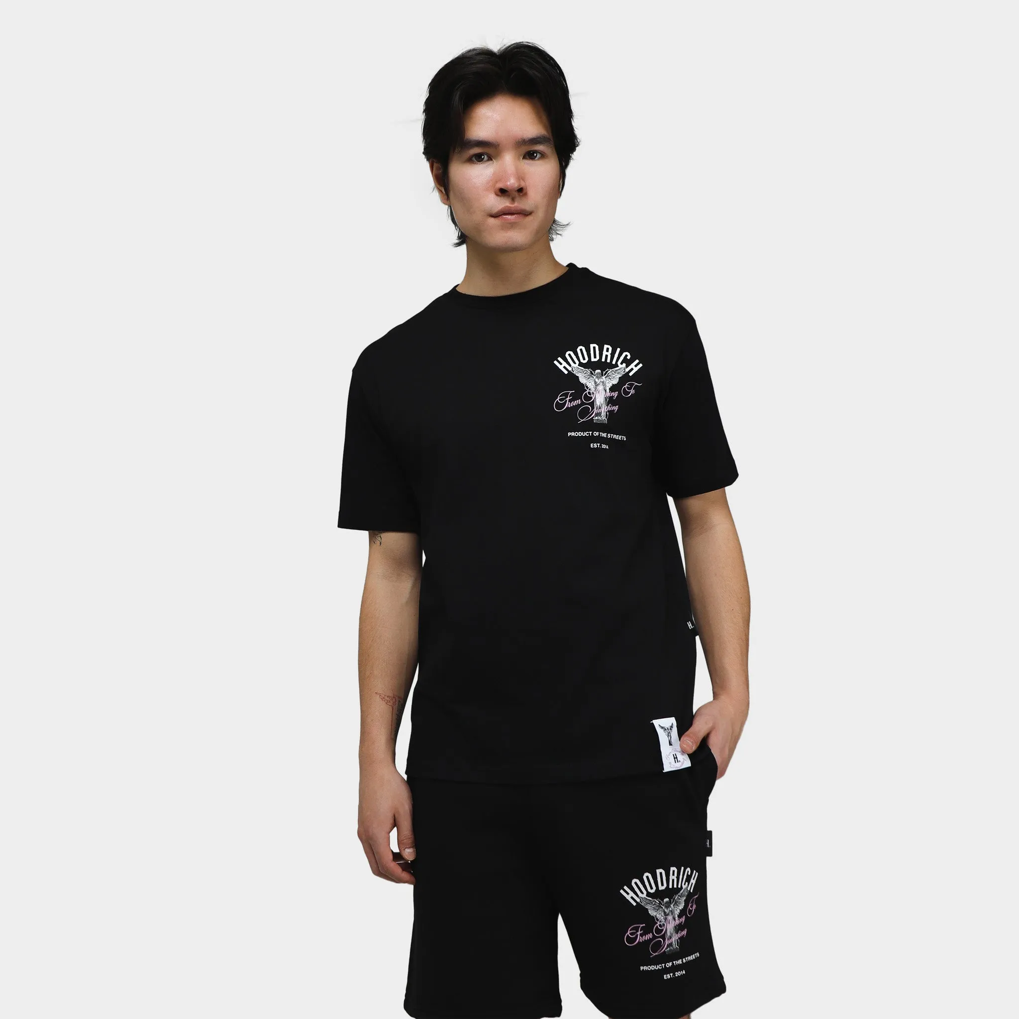 Hoodrich Vital T-shirt Black / White - Pastel Lavender sold by JD Sports