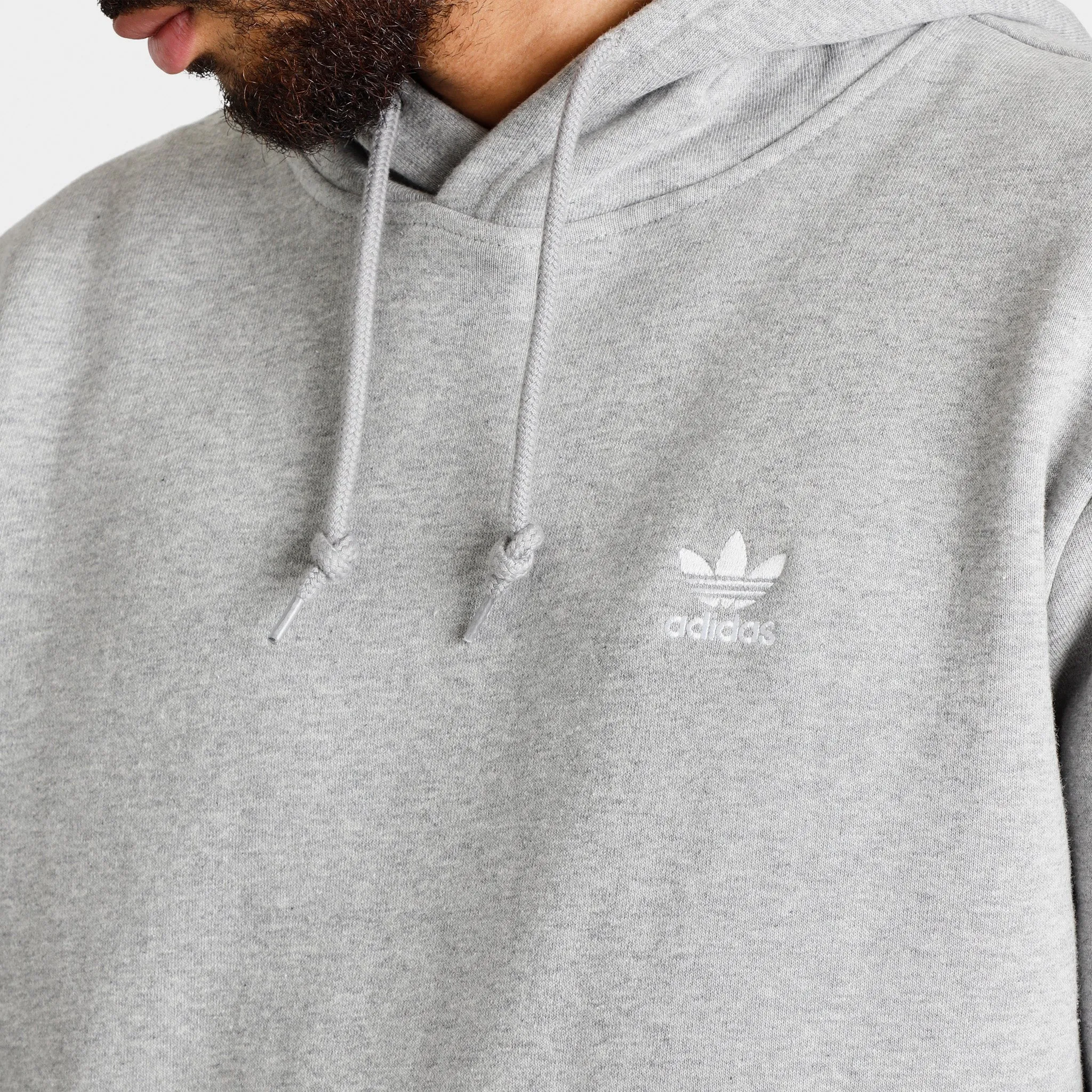 adidas Originals Trefoil Essentials Pullover Hoodie / Medium Grey Heather sold by JD Sports product image thumbnail 4