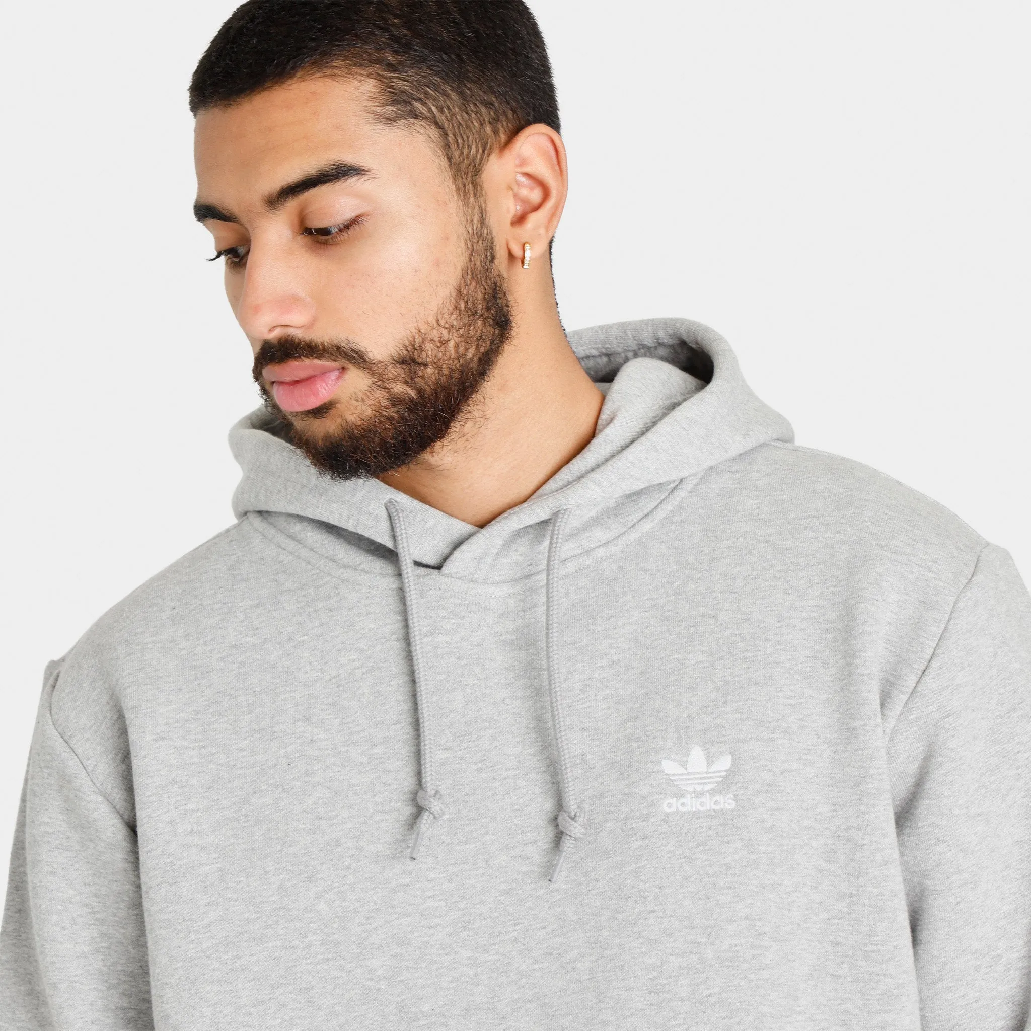 adidas Originals Trefoil Essentials Pullover Hoodie / Medium Grey Heather sold by JD Sports product image thumbnail 3