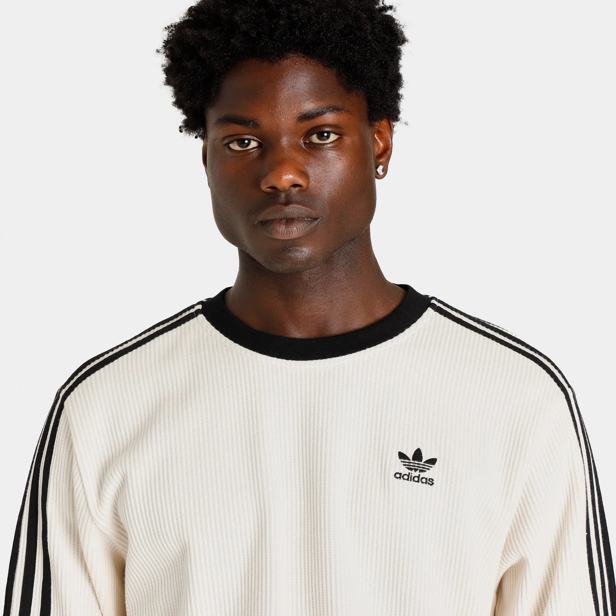 adidas Originals Adicolor Classics Waffle Crewneck / Wonder White sold by JD Sports product image thumbnail 3