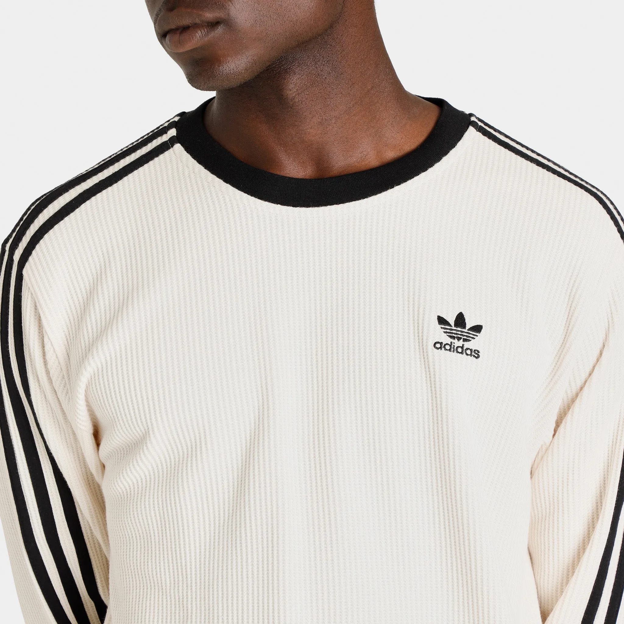 adidas Originals Adicolor Classics Waffle Crewneck / Wonder White sold by JD Sports product image thumbnail 4