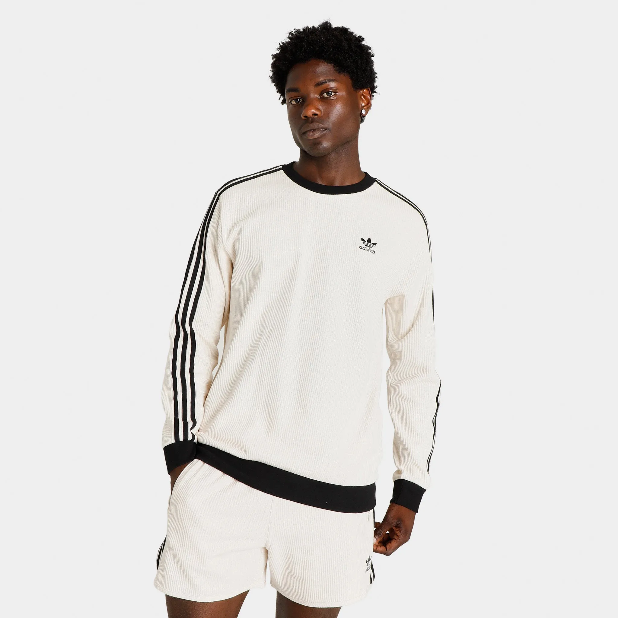 adidas Originals Adicolor Classics Waffle Crewneck / Wonder White sold by JD Sports
