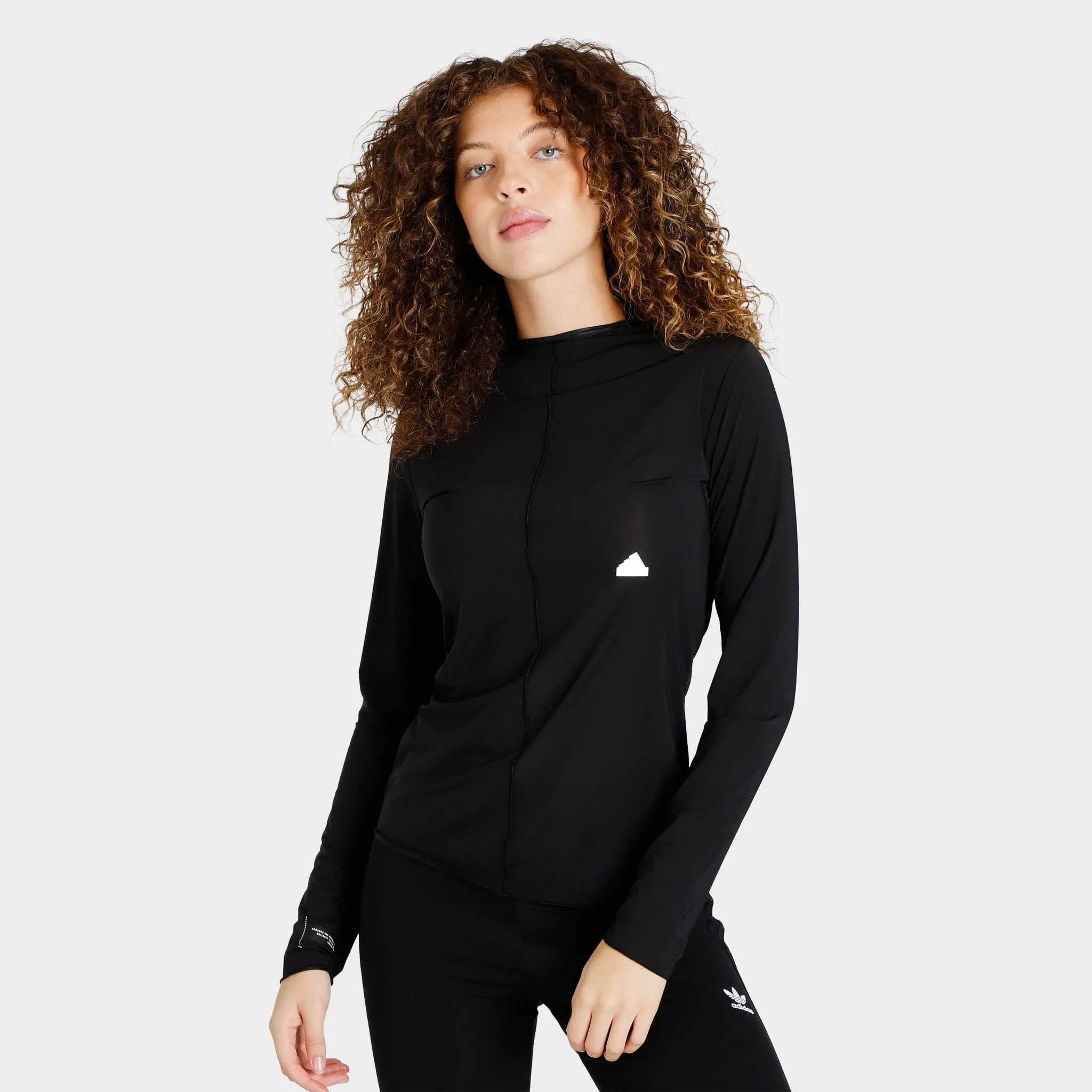 adidas Women's Sportswear Long-Sleeve T-Shirt / Black sold by JD Sports