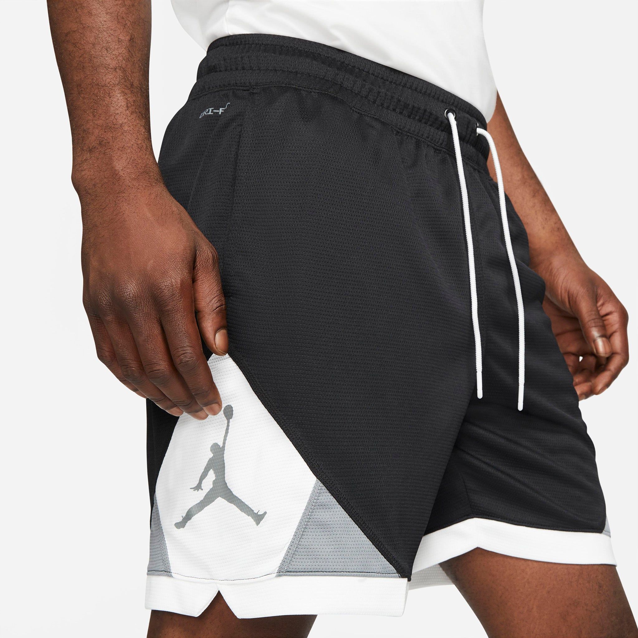 Jordan Dri-FIT Air Diamond Shorts Black / White - Smoke Grey sold by JD Sports product image thumbnail 5