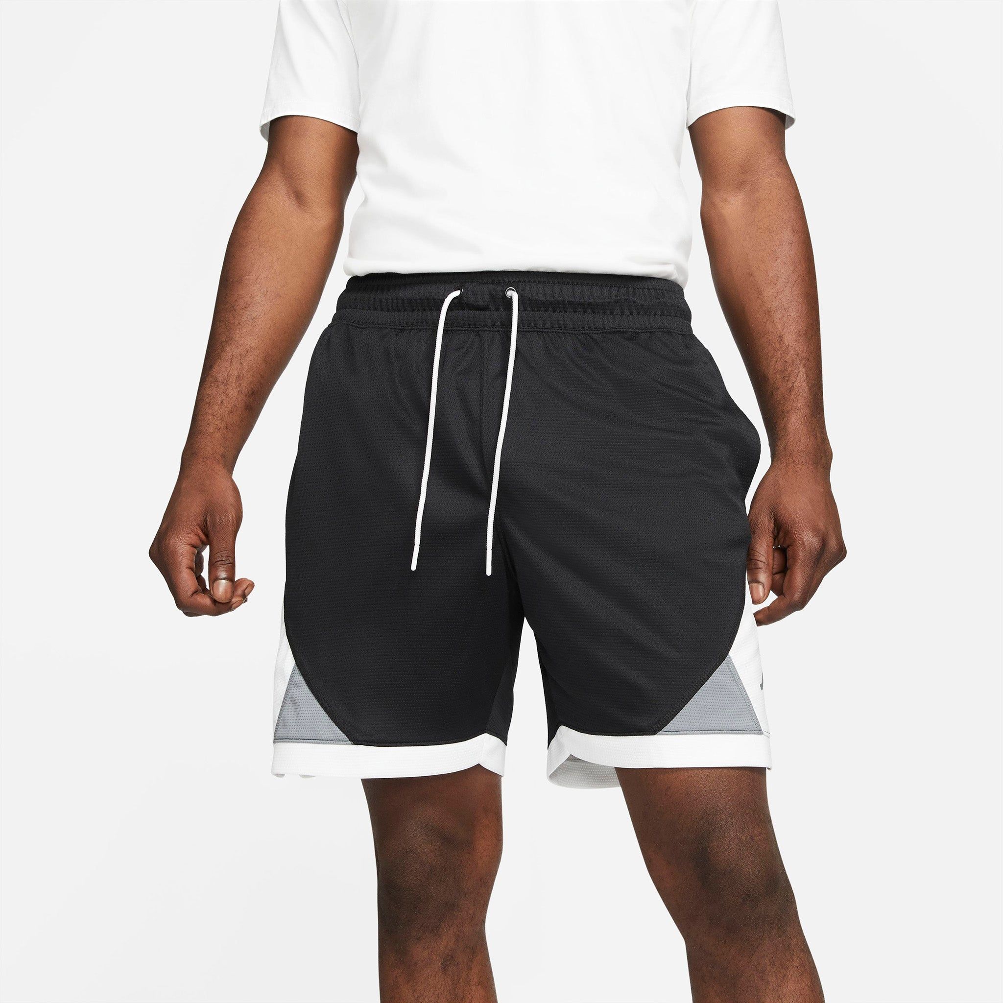 Jordan Dri-FIT Air Diamond Shorts Black / White - Smoke Grey sold by JD Sports