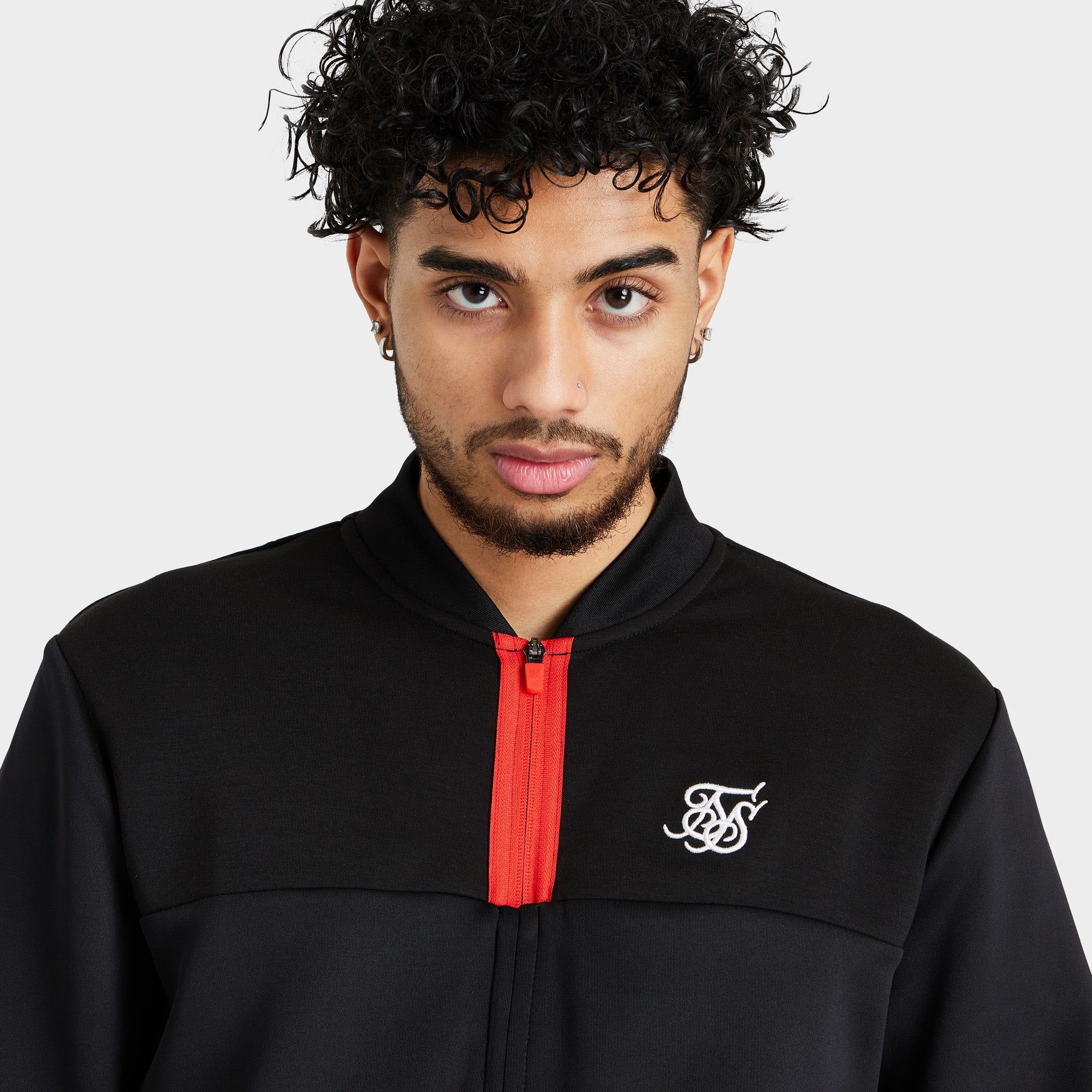 SikSilk Covert Track Bomber Black / Red sold by JD Sports product image thumbnail 3