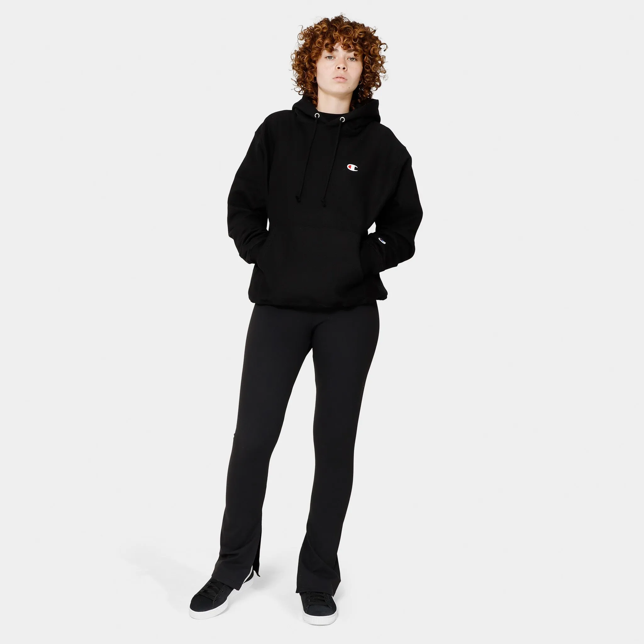 Champion Women's Reverse Weave Boyfriend Pullover Hoodie / Black sold by JD Sports product image thumbnail 5