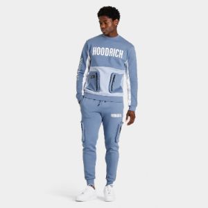 Hoodrich OG Stamp Crewneck Vintage Indigo / Tempest - White sold by JD Sports