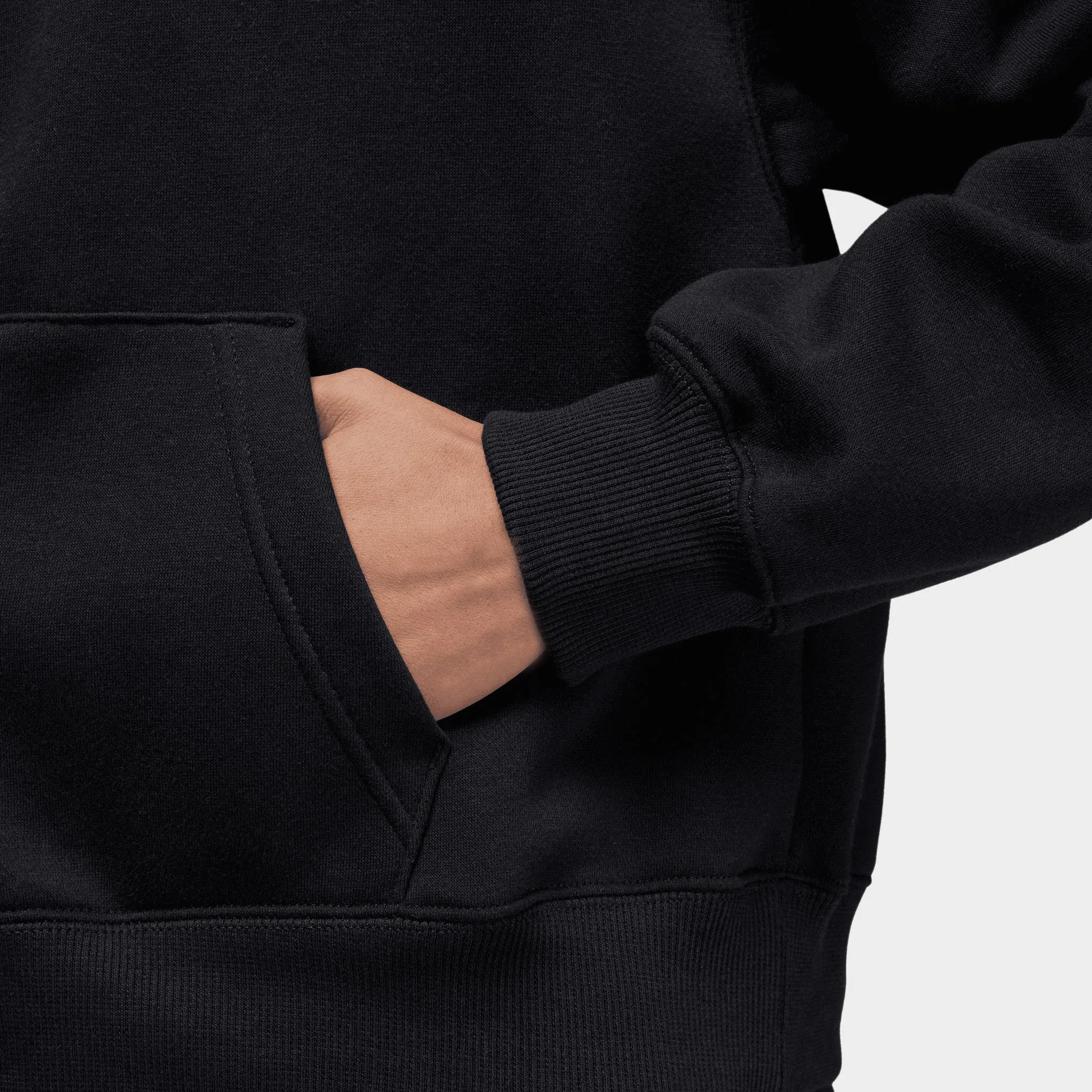 Jordan Women's Brooklyn Fleece Full Zip Hoodie Black / White sold by JD Sports product image thumbnail 4