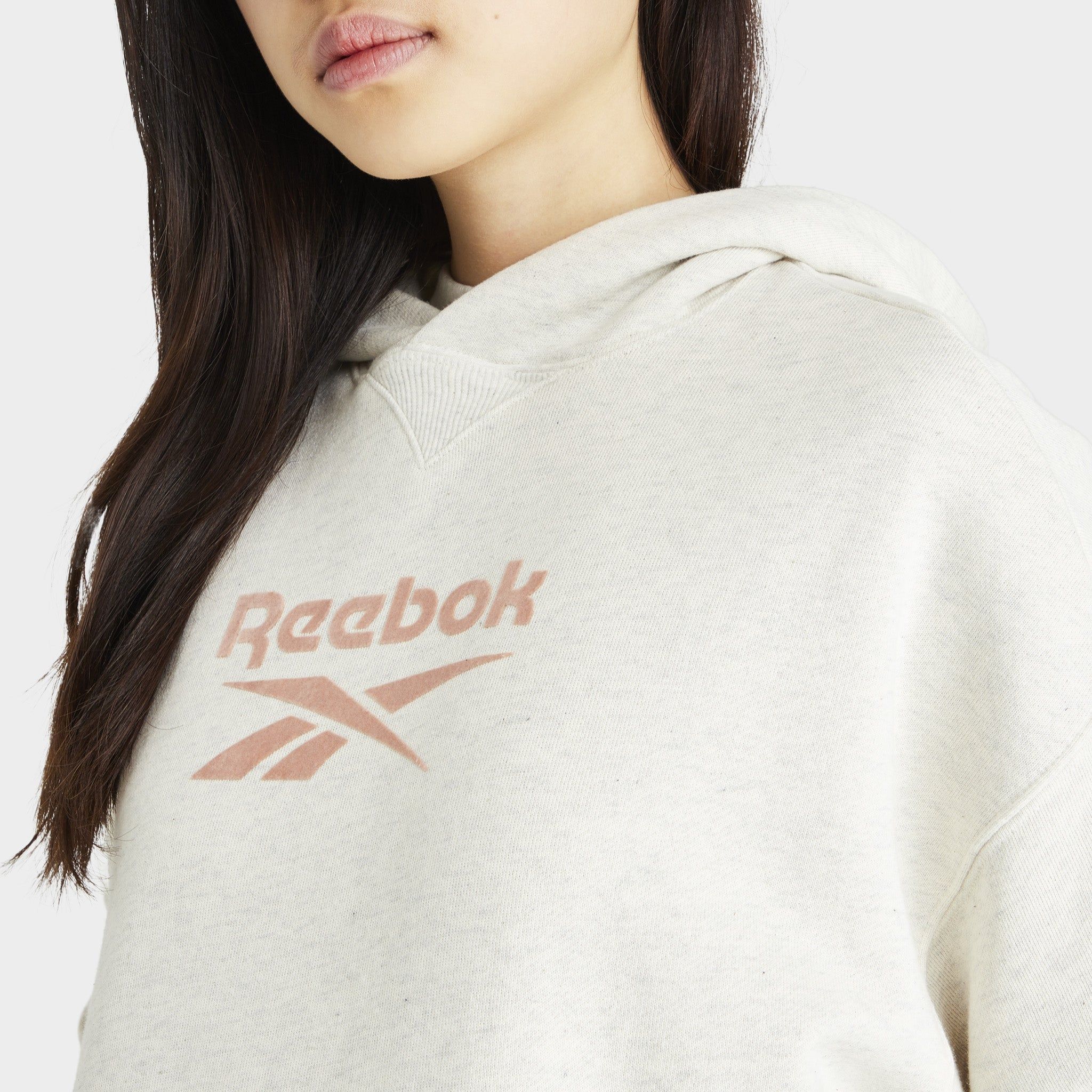 Reebok Women’s Classics Big Logo Pullover Hoodie / Chalk Melange sold by JD Sports product image thumbnail 4