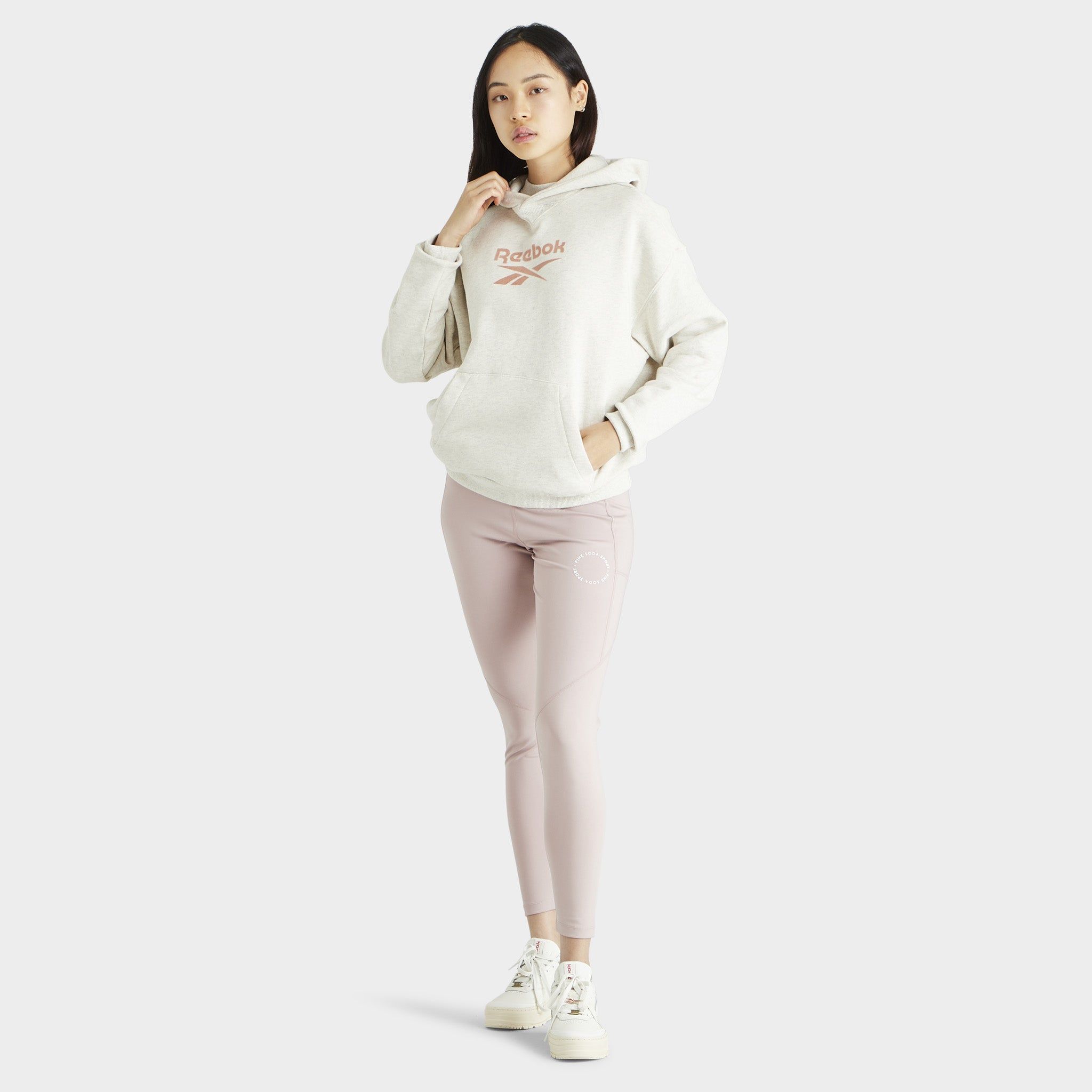 Reebok Women’s Classics Big Logo Pullover Hoodie / Chalk Melange sold by JD Sports product image thumbnail 5