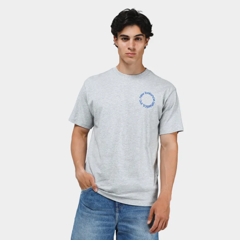 New Balance Essentials 550 Circular Logo T-Shirt / Athletic Grey sold by JD Sports