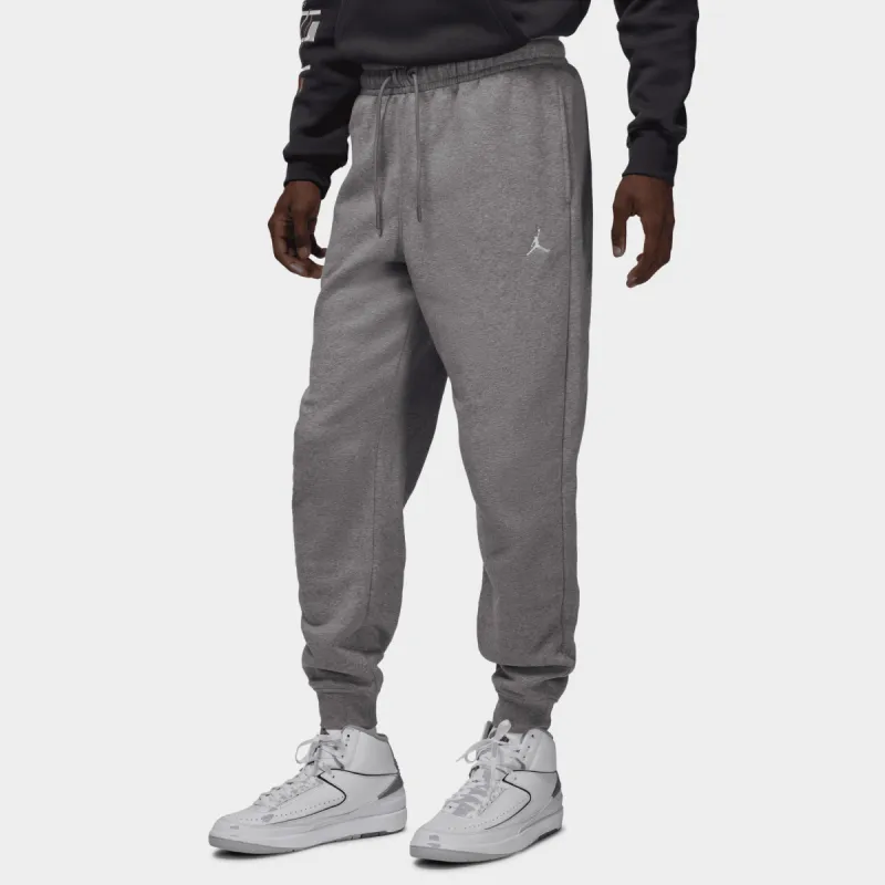 Jordan Brooklyn Fleece Joggers Carbon Heather / White sold by JD Sports