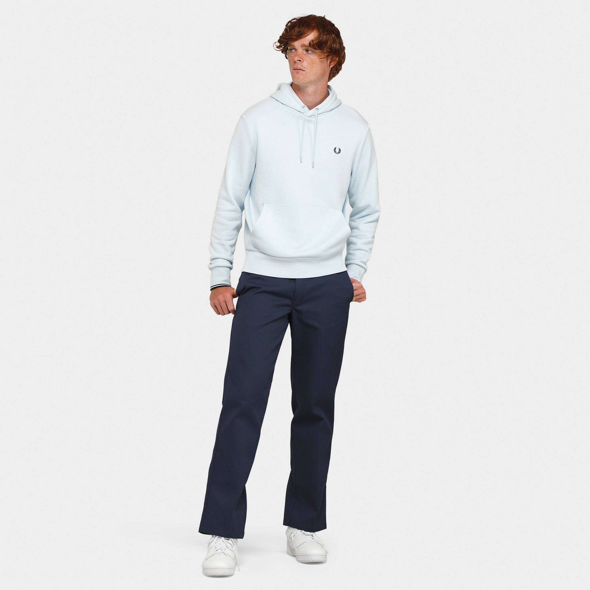Fred Perry Tipped Pullover Hoodie / Light Ice sold by JD Sports product image thumbnail 5