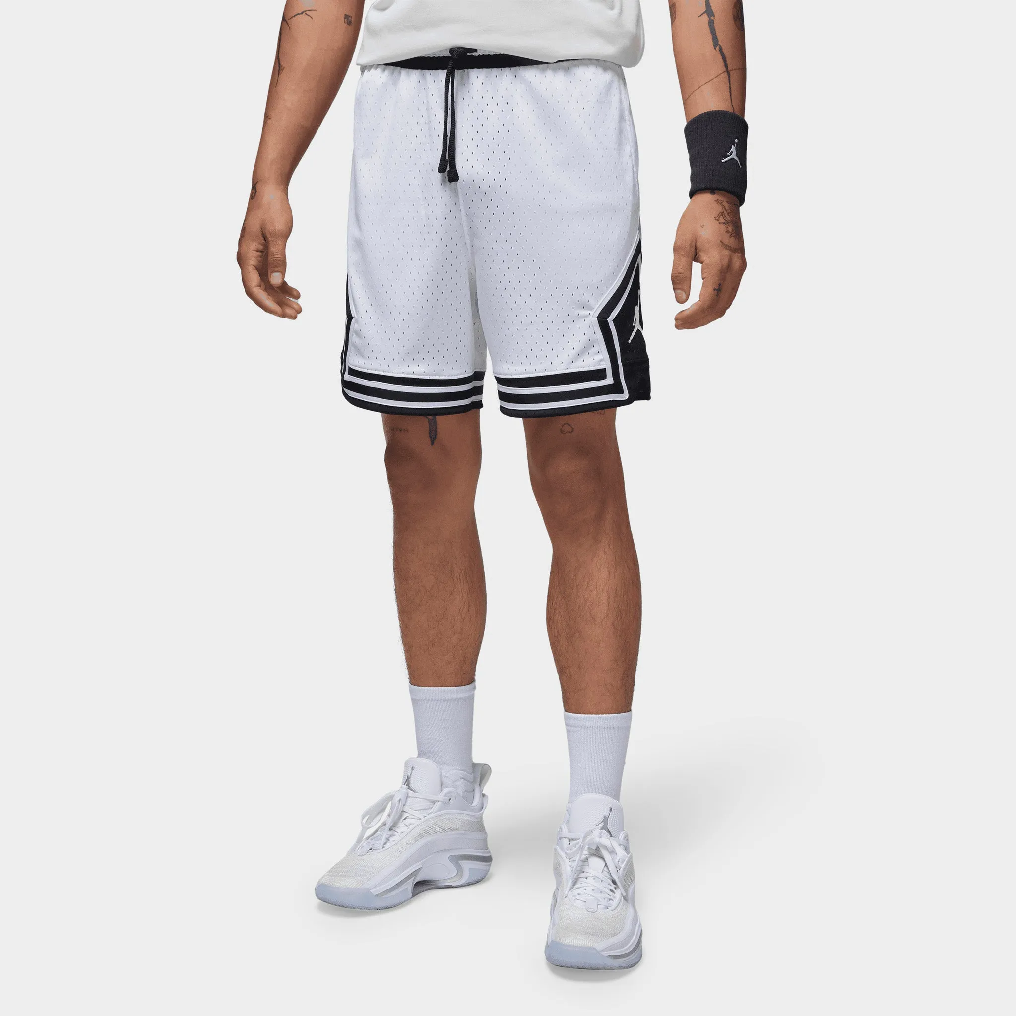 Jordan Dri-FIT Sport Diamond Shorts White / Black - White sold by JD Sports