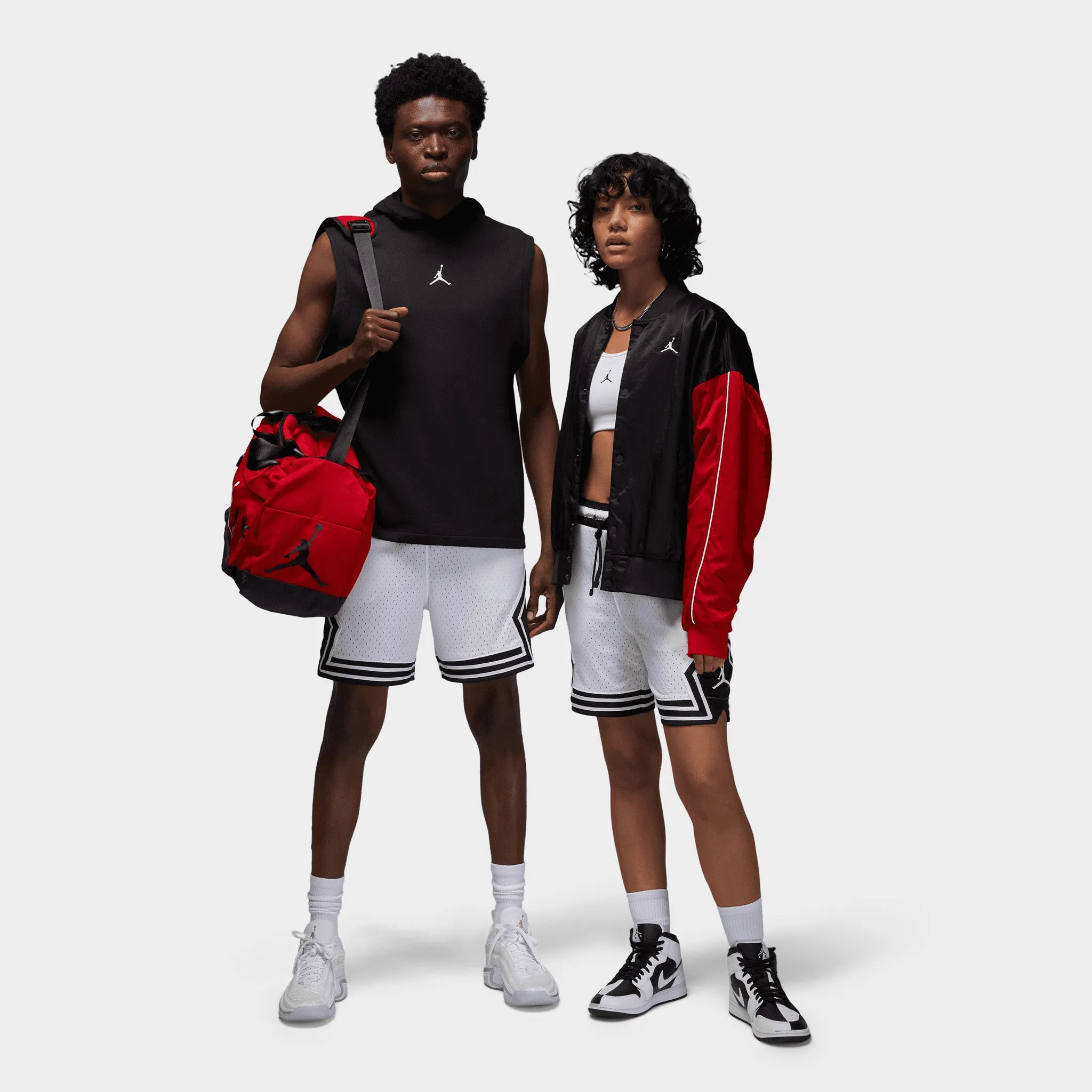 Jordan Dri-FIT Sport Diamond Shorts White / Black - White sold by JD Sports product image thumbnail 4